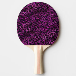 Purple and Gold Leopard Series Design 3 Tischtennis Schläger
