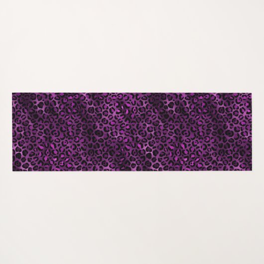 Purple and Gold Leopard Series Design 3 Yogamatte (Rückseite (Horizontal))
