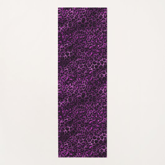 Purple and Gold Leopard Series Design 3 Yogamatte (Vorderseite)