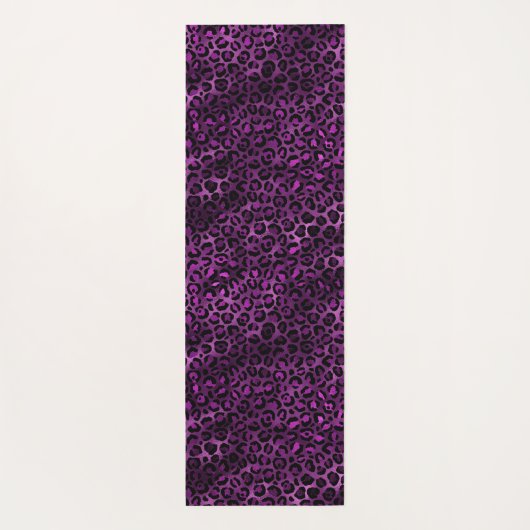 Purple and Gold Leopard Series Design 3 Yogamatte (Rückseite)
