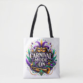 PURPLE AND GREEN ORNATE MARDI GRAS VIBES TASCHE (Vorderseite)