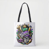 PURPLE AND GREEN ORNATE MARDI GRAS VIBES TASCHE (Vorderseite)