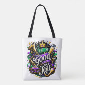 PURPLE AND GREEN ORNATE MARDI GRAS VIBES TASCHE (Rückseite)