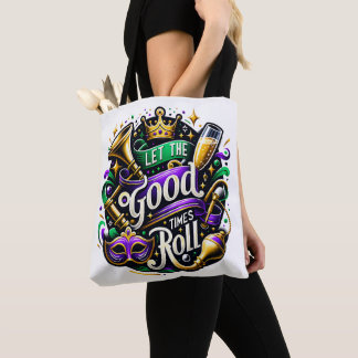 PURPLE AND GREEN ORNATE MARDI GRAS VIBES TASCHE