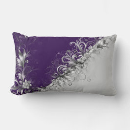 Purple and Grey Contemporary Decorative Lendenkissen