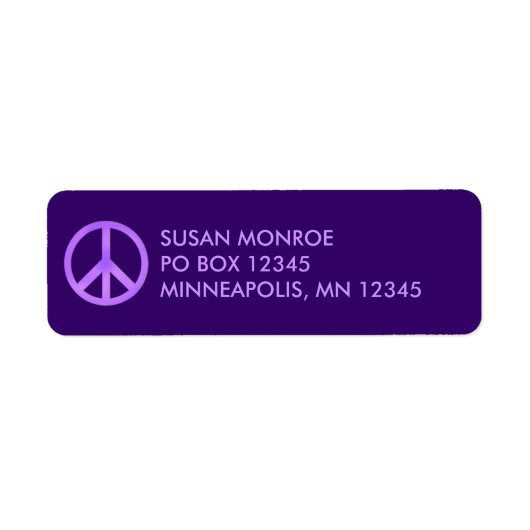 Purple and Lavender Peace Symbol (Vorne)