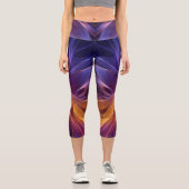 Purple and orange glow capri leggings (Vorderseite)
