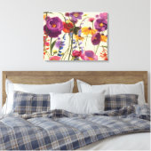 Purple and Orange Poppy Melody Leinwanddruck (Insitu (Schlafzimmer))