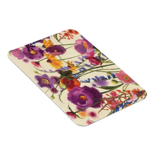 Purple and Orange Poppy Melody Magnet (Rechte Seite)