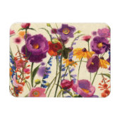 Purple and Orange Poppy Melody Magnet (Horizontal)