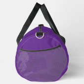 Purple and Orange School Colors with Letters Duffle Bag (Rechts)