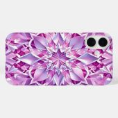 Purple and Pink Crystal Effect Case-Mate iPhone Hülle (Rückseite (Horizontal))