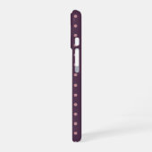 Purple and Pink Polka Dot Pattern iPhone 16 Hülle (Linke Seite)