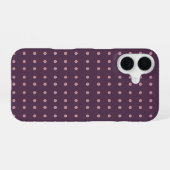 Purple and Pink Polka Dot Pattern iPhone 16 Hülle (Rückseite (Horizontal))