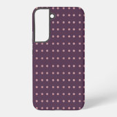 Purple and Pink Polka Dot Pattern Samsung Galaxy Hülle (Rückseite)