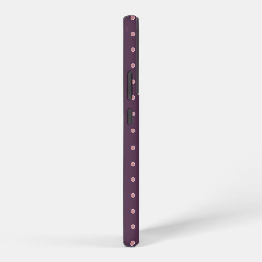 Purple and Pink Polka Dot Pattern Samsung Galaxy Hülle (Rechte Seite)