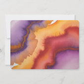 Purple and Sage Green Roses Rehearsal Dinner Einladung (Rückseite)