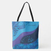 Purple And Teal Brushstroke Occupation Tasche (Vorderseite)