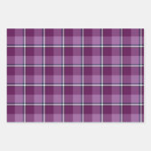 Purple and Trendy Pink Plaid Geschenkpapier Set (Vorderseite)