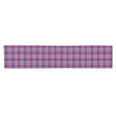 Purple and Trendy Pink Plaid Kurzer Tischläufer (Horizontal)