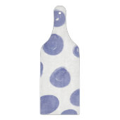 Purple And White Dots Circle Pattern Schneidebrett (Vorderseite)