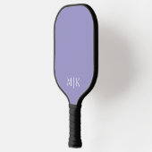 Purple and White | Modern Monogram Pickleball Schläger (Links)