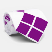 Purple Argyle Custom Tie Krawatte (Gerollt)
