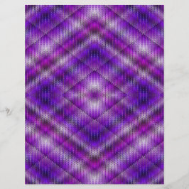 Purple Argyle Scrapbook Paper 2-Sided Page