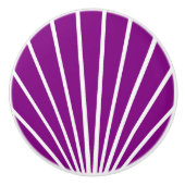 Purple Art Deco Design Keramikknauf (Vorderseite)
