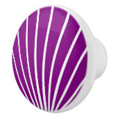Purple Art Deco Design Keramikknauf (Rechts)