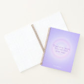 Purple Aura Message Notebook Notizblock (Innenseite)