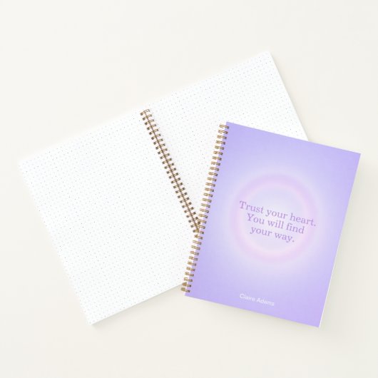 Purple Aura Message Notebook Notizblock (Innenseite)