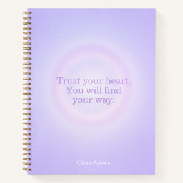 Purple Aura Message Notebook Notizblock