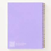 Purple Aura Message Notebook Notizblock (Rückseite)