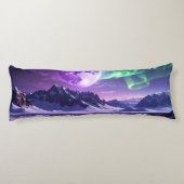 Purple Aurora Nightscape Body Pillow Seitenschläferkissen (Rückseite)