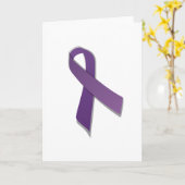 Purple awareness ribbon karte (Gelbe Blume)