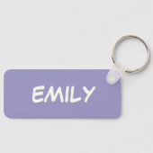 Purple Backpack Tag Schlüsselanhänger (Vorderseite)