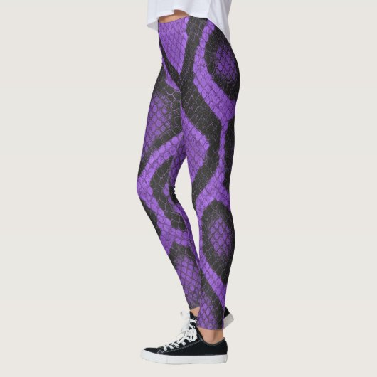Purple Ball Python Leggings style 2 (Links)