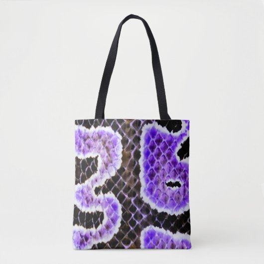 Purple Ball Python Tote Bag – Wild Tasche (Vorderseite)