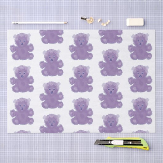 Purple bear seidenpapier (Handwerk)