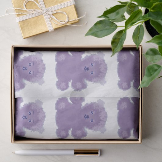 Purple bear seidenpapier (Geschenk)