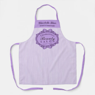 Purple Beauty Salon Vintage Rahmen Kosmetologie Schürze