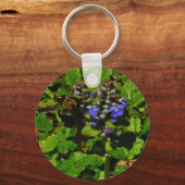 Purple Bee Balm and Bumble Bee Schlüsselanhänger (Vorderseite)