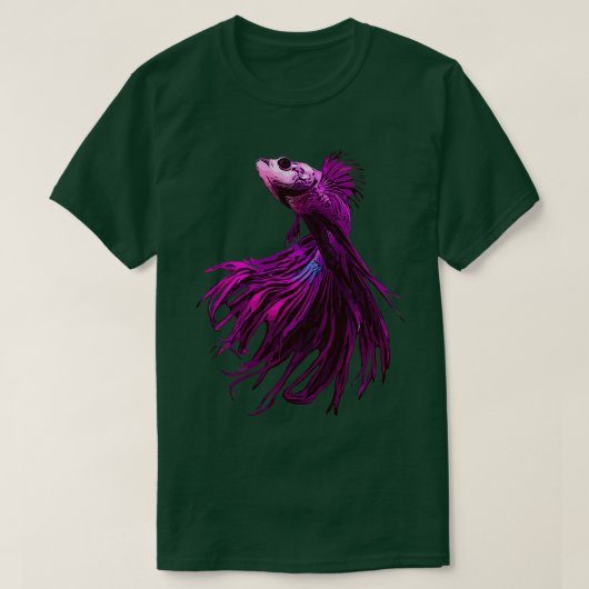 Purple Beta Fish T-Shirt (Design vorne)