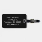 Purple Bicycle On White Gepäckanhänger (Rückseite horizontal)