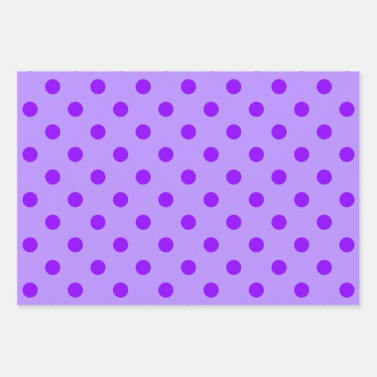 Purple & Black Black Geschenkpapier Set (Vorderseite)