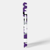 Purple Black Camouflage Personalized Case-Mate iPhone Hülle (Rückseite / Links)