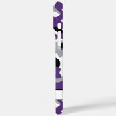 Purple Black Camouflage Personalized Case-Mate iPhone Hülle (Rückseite / Links)