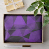 Purple black geometric mesh pattern seidenpapier (Geschenk)