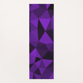 Purple black geometric mesh pattern yogamatte (Vorderseite)